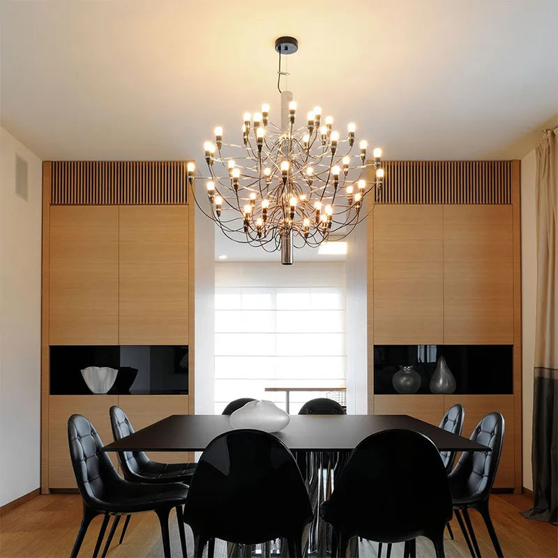 DecorBites™ LED Candle Chandelier: Elegant Italian Design Pendant Light for Home Decor