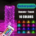 DecorBites™ Crystal LED Night Light, USB Rechargeable Ambient Lamp for Room Decor