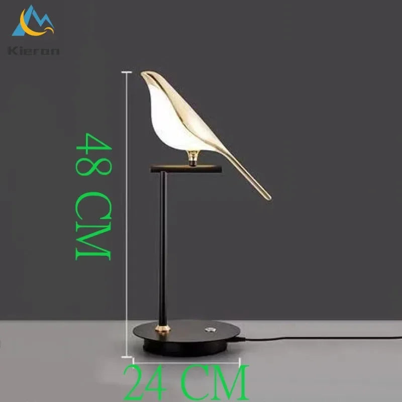 DecorBites™ Crow LED Floor Lamp - Nordic Minimalist Magpie Bird Table Light