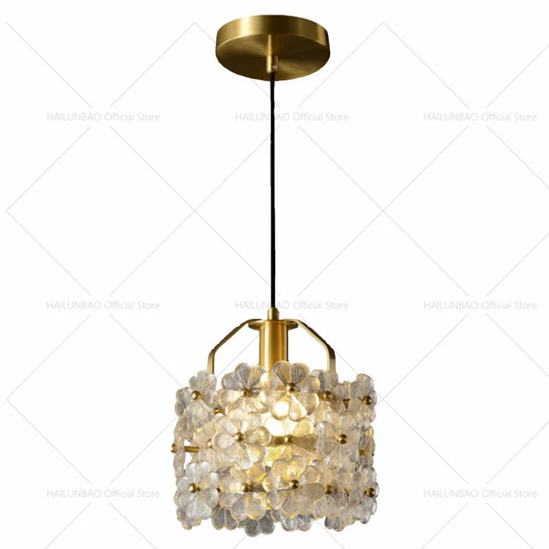 DecorBites™ French Light Luxury Bedroom Chandelier Cream Style Romantic Garden Decor