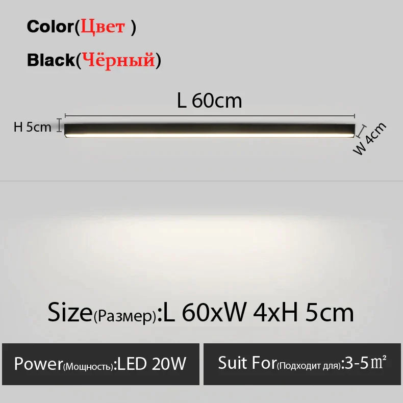 DecorBites™ LED Linear Ceiling Lamp for Living Room, Dining Room, Bedroom - Minimalist Design