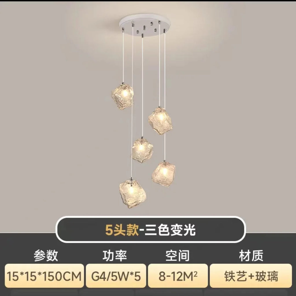 DecorBites™ Cube Chandelier Pendant Lights for Restaurant Loft Stairwell Bedroom Art Décor