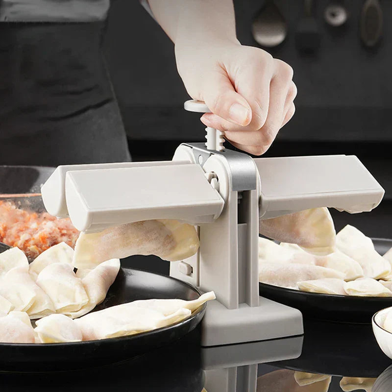 DecorBites™ Dumplings Press: Double Head Automatic Empanadas Ravioli Maker