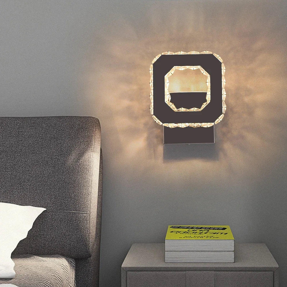 DecorBites™ Crystal LED Wall Light Modern Indoor Lighting for Living Room & Aisle