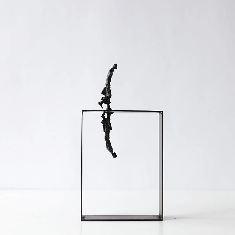 DecorBites™ Abstract Resin Sculpture Encounter Ornament - Home Decor Figurine