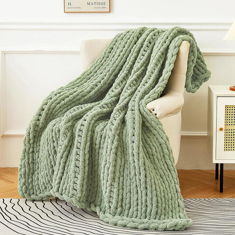 DecorBites™ Cozy Autumn Fleece Blanket | Double-Sided Warm Flannel | Durable & Soft