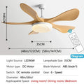 DecorBites™ 58" Modern LED Ceiling Fan Light Strong Winds for Living Room & Restaurant