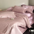 DecorBites™ Luxe Egyptian Cotton Jacquard Bedding Set: Duvet, Bedspread, Sheet, Pillowcases