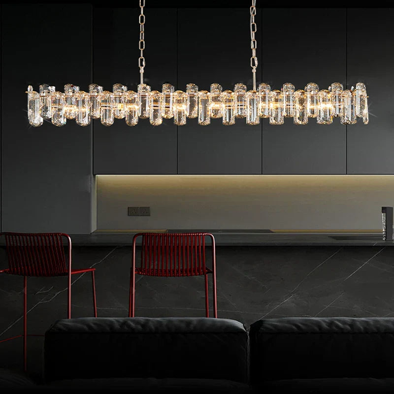 DecorBites™ Crystal Dimmable Pendant Light Luminaire for Living Room Bedroom