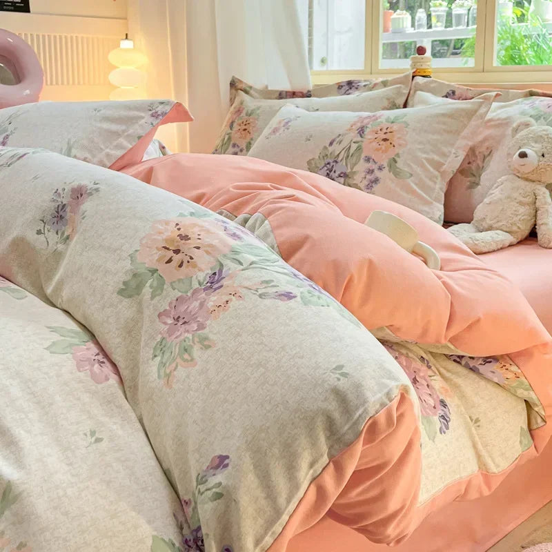 DecorBites™ Cozy Cotton Bedding Set: 160X210cm Quilt Cover for Adults, Warm & Soft Duvet Cover