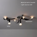 DecorBites™ Designer Belt Marble Pendant Lights: Luxury Dimmable Fixture for Villa Duplex