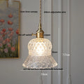 DecorBites™ Clear Glass Pendant Lamp with Knob Switch for Modern Minimalist Decor