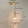 DecorBites™ Crystal Glass LED Wall Sconce - Luxury French Stair Light for Home Decor