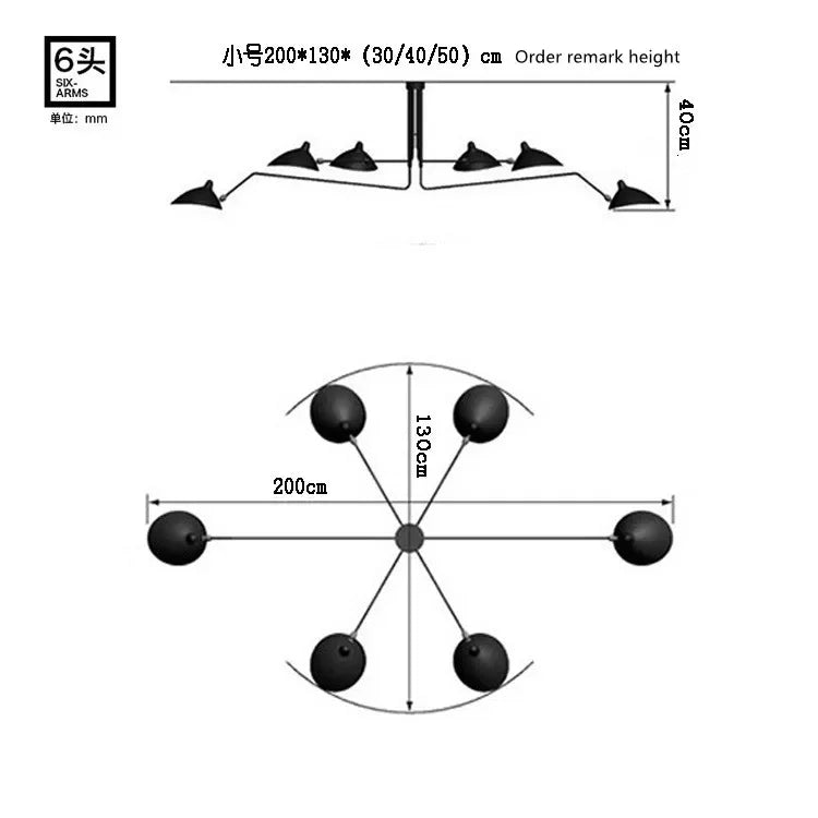 DecorBites™ Adjustable Arm Floor Lamp: Japanese Ceiling Light for Industrial Loft Decor