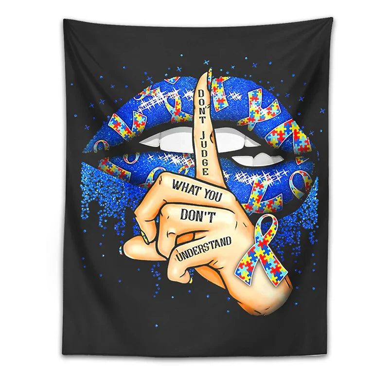 DecorBites™ Abstract Psychedelic Tapestry Wall Hanging Hippie Boho Art Home Decor