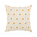 DecorBites™ Embroidered Flora Cotton Canvas Pillow Cover 30x50cm Yellow Zigzag Sham