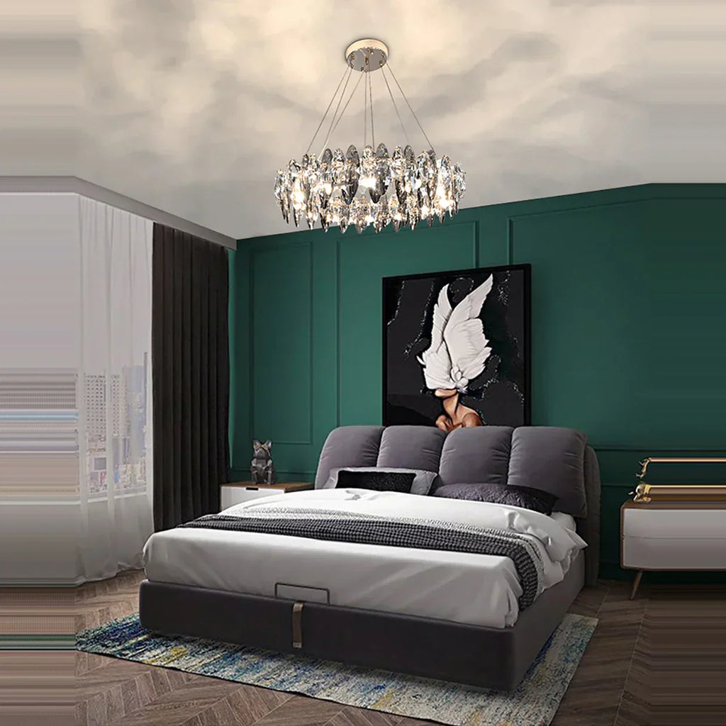 DecorBites™ Crystal Dimmable LED Pendant Lights: Modern Indoor Artistic Hanging Lamps
