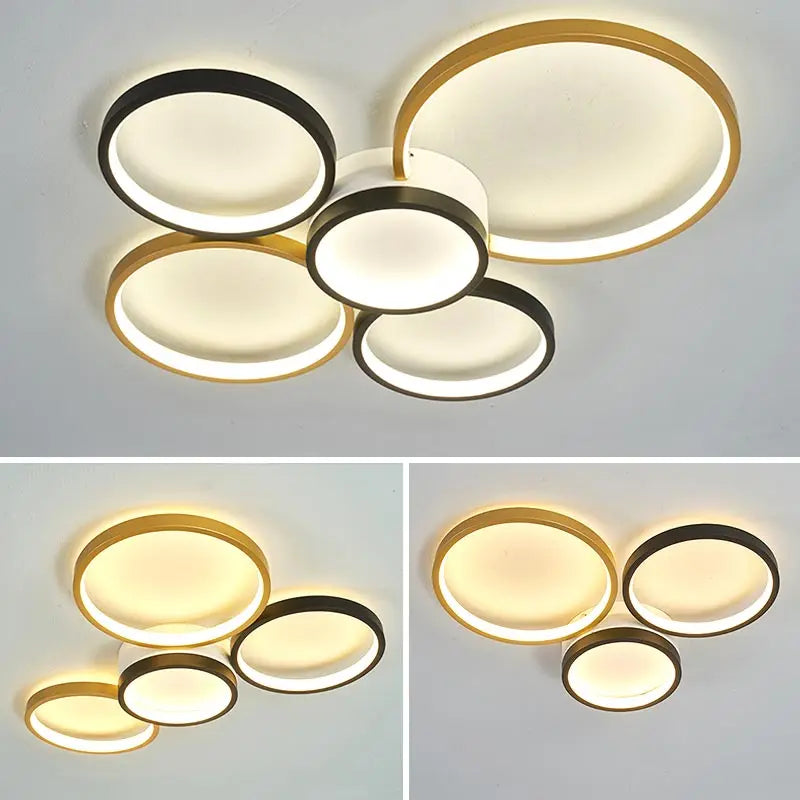DecorBites™ LED Ceiling Chandelier Remote Control Living Room Bedroom Kitchen Lamp White