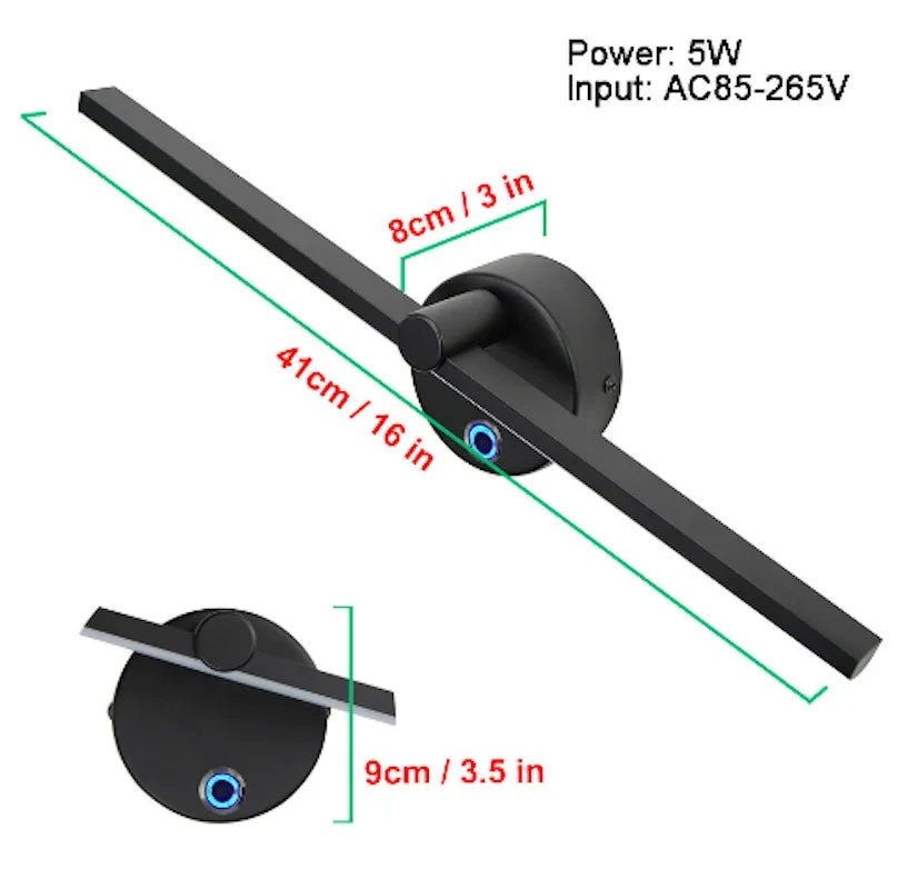 DecorBites™ Linear LED Wall Lamp with Switch, 300° Rotation, 41CM, Nordic Minimalist Design