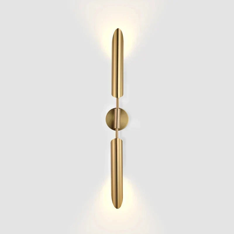 DecorBites™ Gold LED Wall Lamp Indoor Copper Sconce for Living Room Bedroom