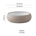 DecorBites™ Japanese Ceramic Round Bowl - Restaurant Tableware and Household Snack Fruit Dessert Bowl