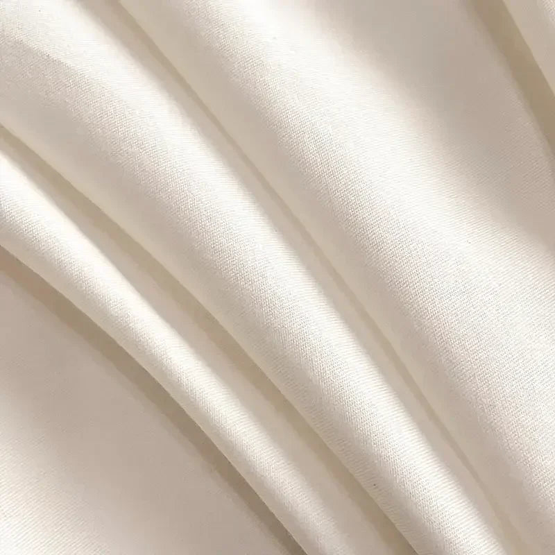 DecorBites™ Embroidered Cotton Bedding Set: Luxury Hepburn Style Duvet Cover 220x240, Skin Friendly