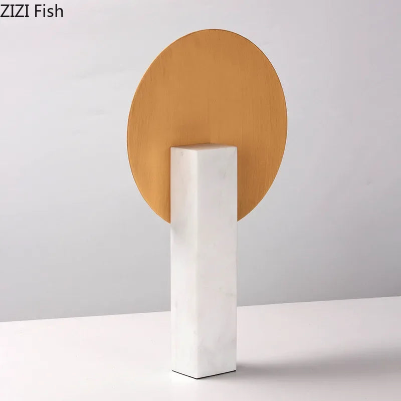 DecorBites™ Geometric Windmill Abstract Crafts Marble Base Desk Decoration Elegance