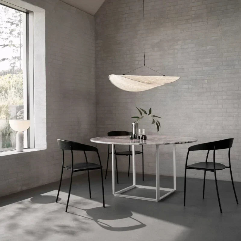 DecorBites™ Japanese Style Non-Woven Chandelier - Modern Wabi Sabi Design for Living Room Bedroom.