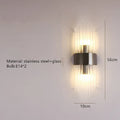 DecorBites™ Crystal LED Wall Lamp Stainless Steel Sconces for Bedroom Dining Room