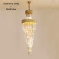 DecorBites™ Crystal LED Chandeliers: Luxury Multi-layer Staircase Lighting, Black Stainless Steel