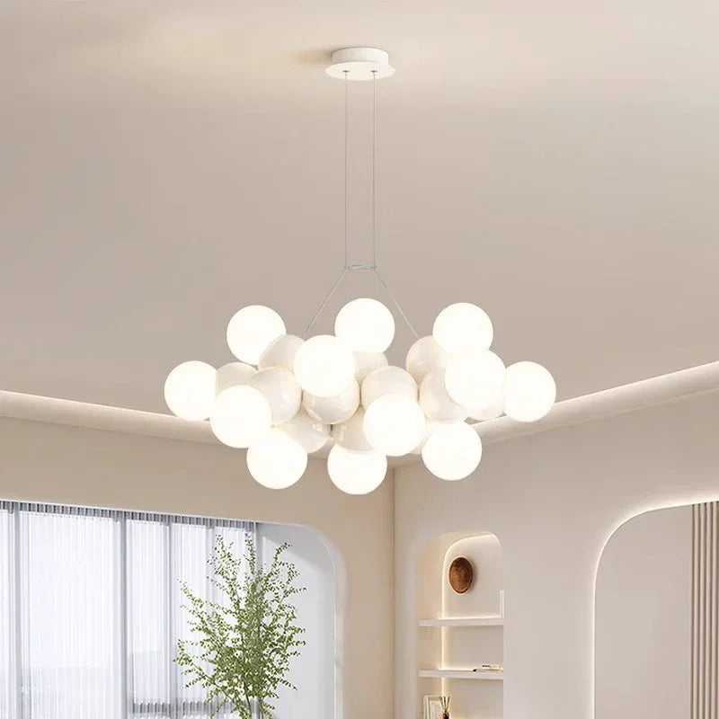 DecorBites™ Elegant Chandelier Ceiling Pendant Light Fixture for Dining Room, Salon & Indoor Lighting