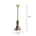DecorBites™ Gold Geometric Candle Holder Candelabrum for Wedding Centerpieces and Home Decoration