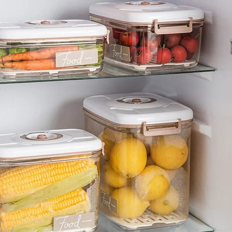 DecorBites™ Fresh-Keeping Vacuum Canister: Large Capacity Food Organizer.