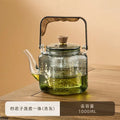 DecorBites™ 1000ml Glass Teapot for Home & Restaurant Brewing