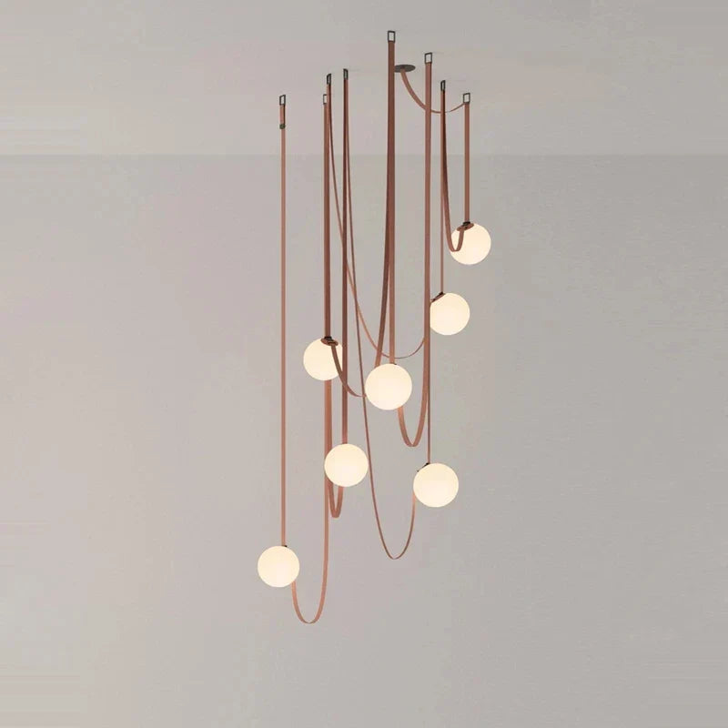 DecorBites™ Glass Ball Pendant Lamp for Loft Living Dining Room, LED Lighting