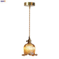 DecorBites™ Copper Glass LED Pendant Light - Modern Adjustable Hanging Fixture for Home deco
