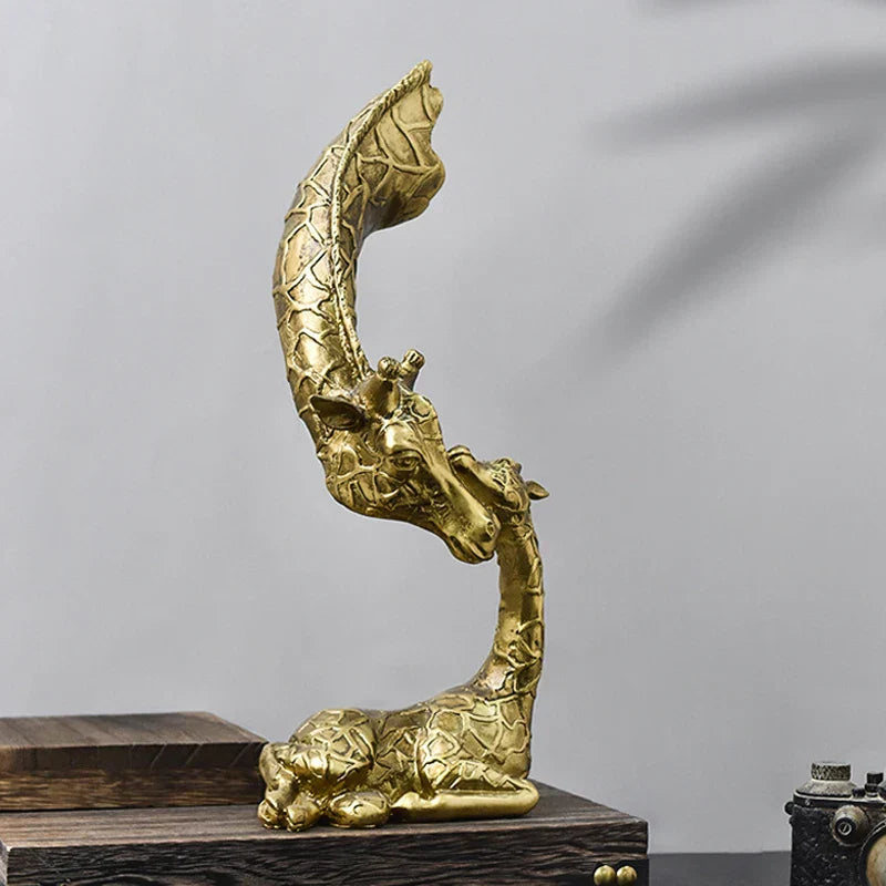 DecorBites™ Abstract Resin Giraffe Figurines Home Office Decor Ornament Art Collection