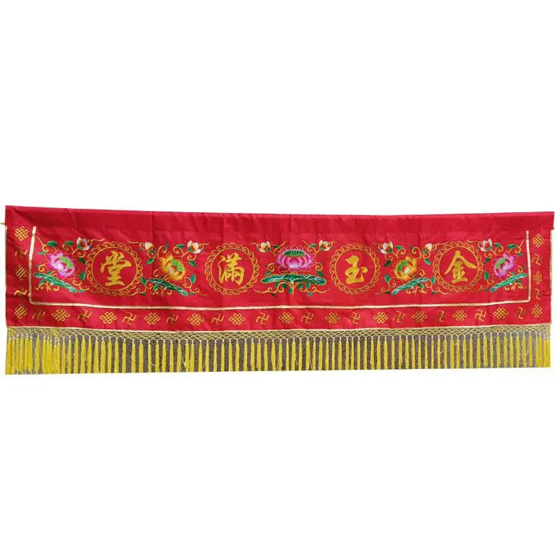 DecorBites™ Dragon Enclosure Wall Hanging Altar Curtain Set for Buddhist Home Temple Worship