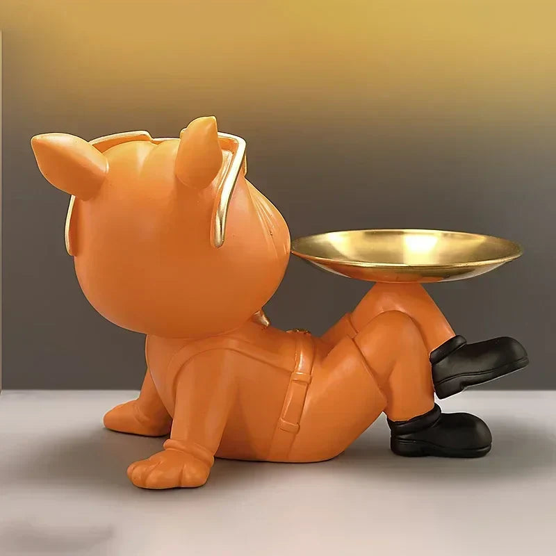 DecorBites™ French Bulldog Resin Statue for Stylish Living Room Decor