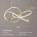 DecorBites™ Geometric LED Ceiling Chandelier Artistic Lines Modern Pendant Light