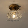 DecorBites™ Glass Flush Mounted Ceiling Light Fixture - Modern Nordic Green Glass LED Ceiling Lamp