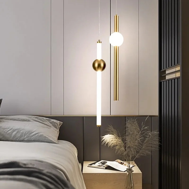 DecorBites™ Geometric Line Frame Chandelier Pendant Lights for Stairs and Table Decor