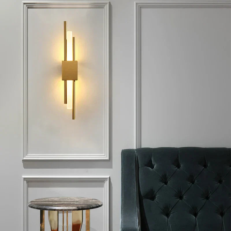 DecorBites™ Acrylic Pipe LED Wall Lamp: Modern Stylish Wall Sconce for Living Room, Bedroom, Hallway