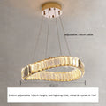 DecorBites™ Crystal LED Pendant Chandelier - Modern Irregular Steel Foyer Lighting