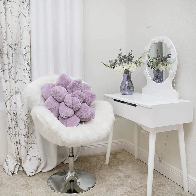 DecorBites™ Lavender Succulent Hippie Room Decor Throw Pillows