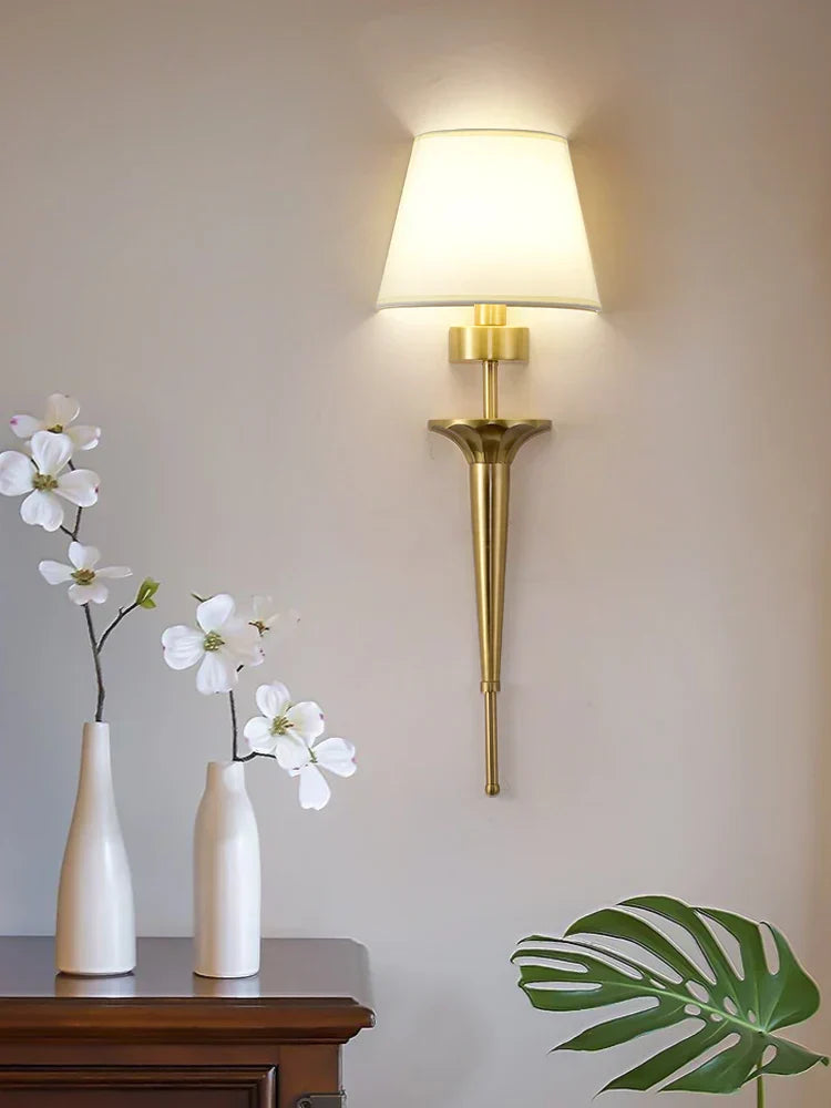 DecorBites™ Copper Wall Lamp: Bedroom Living Room LED Light Classic Home Decor