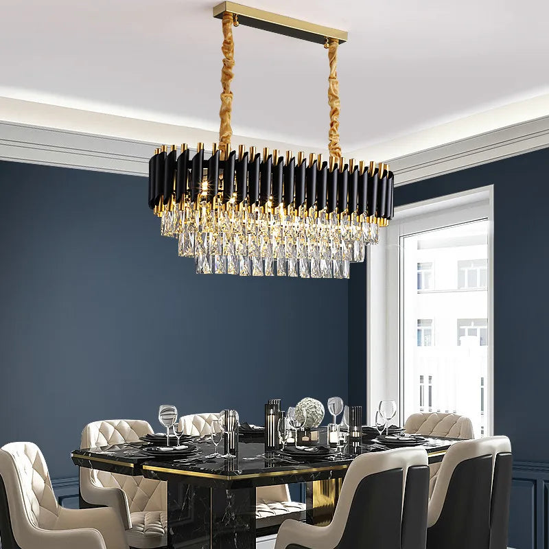 DecorBites™ High-end Luxury Crystal Ceiling Chandelier for Kitchen Dining Living Room