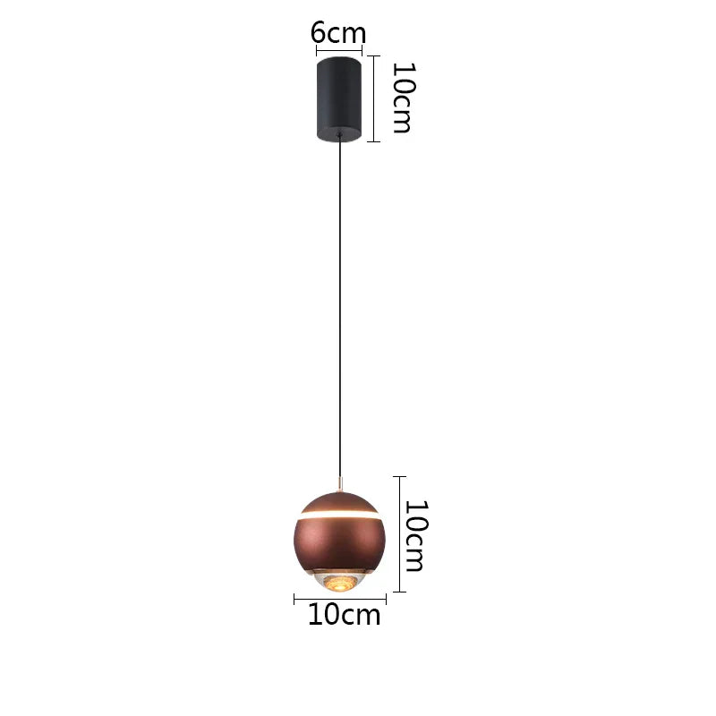 DecorBites™ Ball Pendant Lights for Bedroom, Dining Room, and Kitchen Island