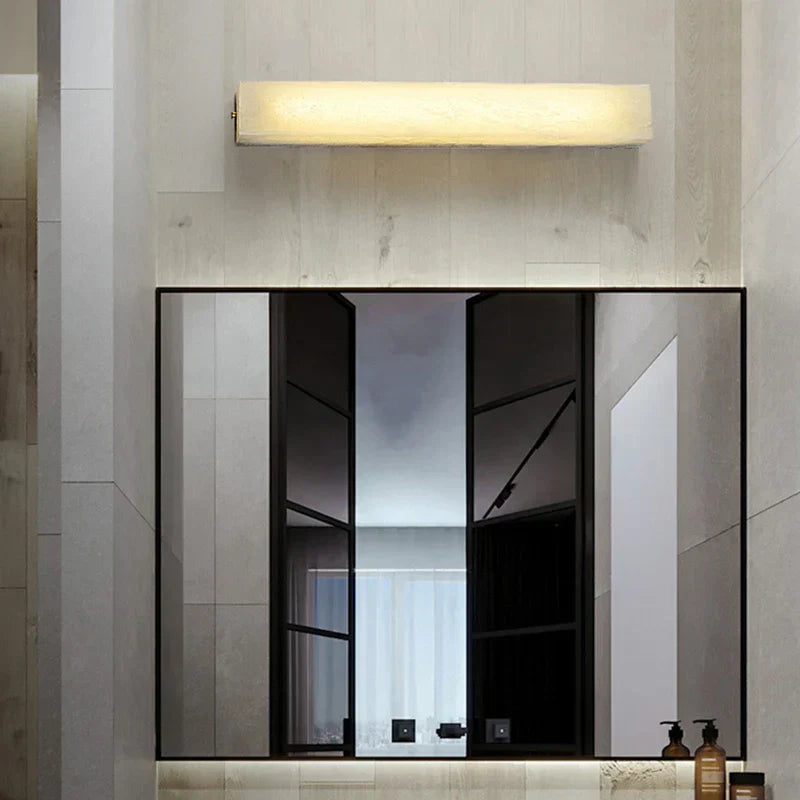 DecorBites™ Cuboid Marble LED Wall Lamp for Bedroom, Restaurant, Stairs - Dimmable Iron Lighting