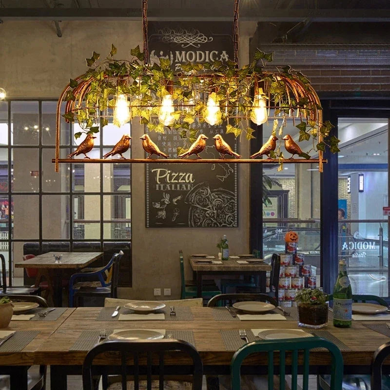 DecorBites™ Birdcage Pendant Lights: Elegant Decoration for Restaurants, Bars, and Living Rooms